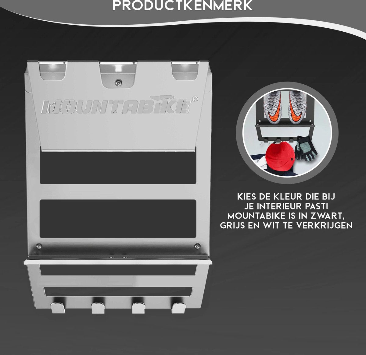 MountABike® WAVE Ophangsysteem - Antraciet